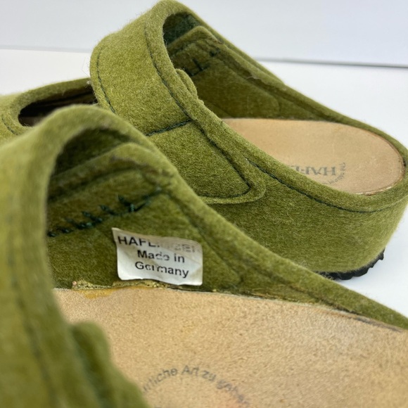 HAFLINGER Green Slide On Casual Comfort Shoes Womens Size US 6 EUR 37 - Picture 2 of 7